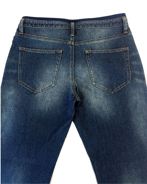 365日穿きたくなる動きやすいリラックスデニム!! ニットデニム レギュラーストレートパンツ