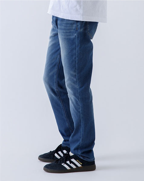 365日穿きたくなる動きやすいリラックスデニム!! ニットデニム レギュラーストレートパンツ